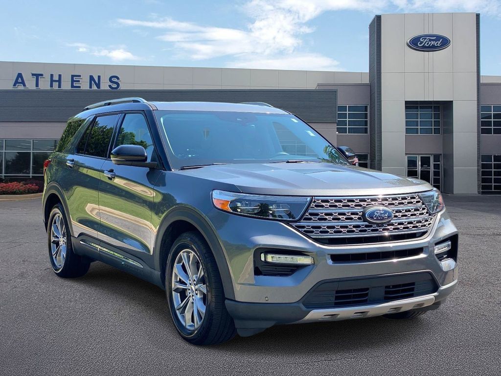 Gray Metallic 2022 Ford Explorer SUV / Crossover Rear-Wheel Drive Automatic