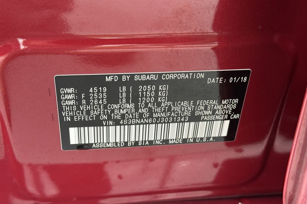 used 2018 Subaru Legacy car, priced at $17,943