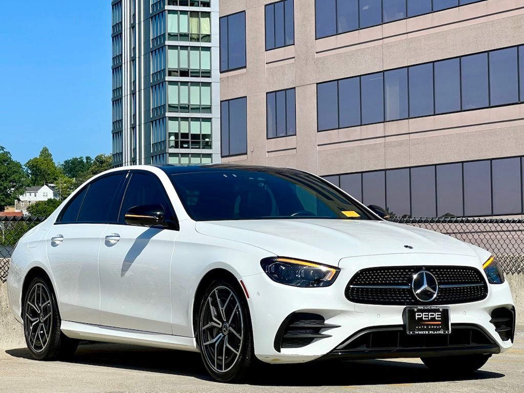 Polar White 2023 Mercedes-Benz E-Class Sedan All-Wheel Drive 9-Speed Automatic