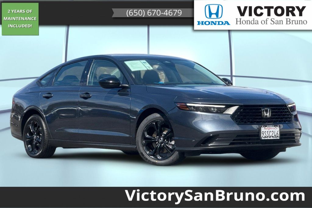 Meteorite Gray Metallic 2025 Honda Accord Sedan Front-Wheel Drive Continuously Variable Transmission