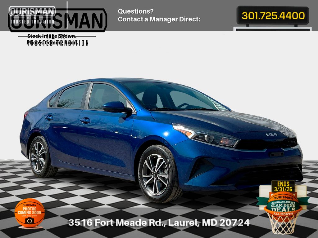 Deep Sea Blue 2023 Kia Forte LXS FWD Sedan Front-Wheel Drive Continuously Variable Transmission