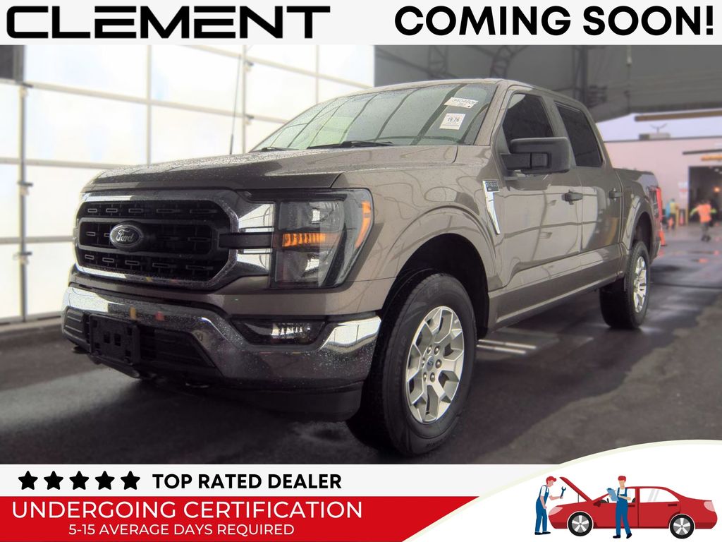 Stone Gray Metallic 2023 Ford F-150 Pickup Truck Four-Wheel Drive Automatic