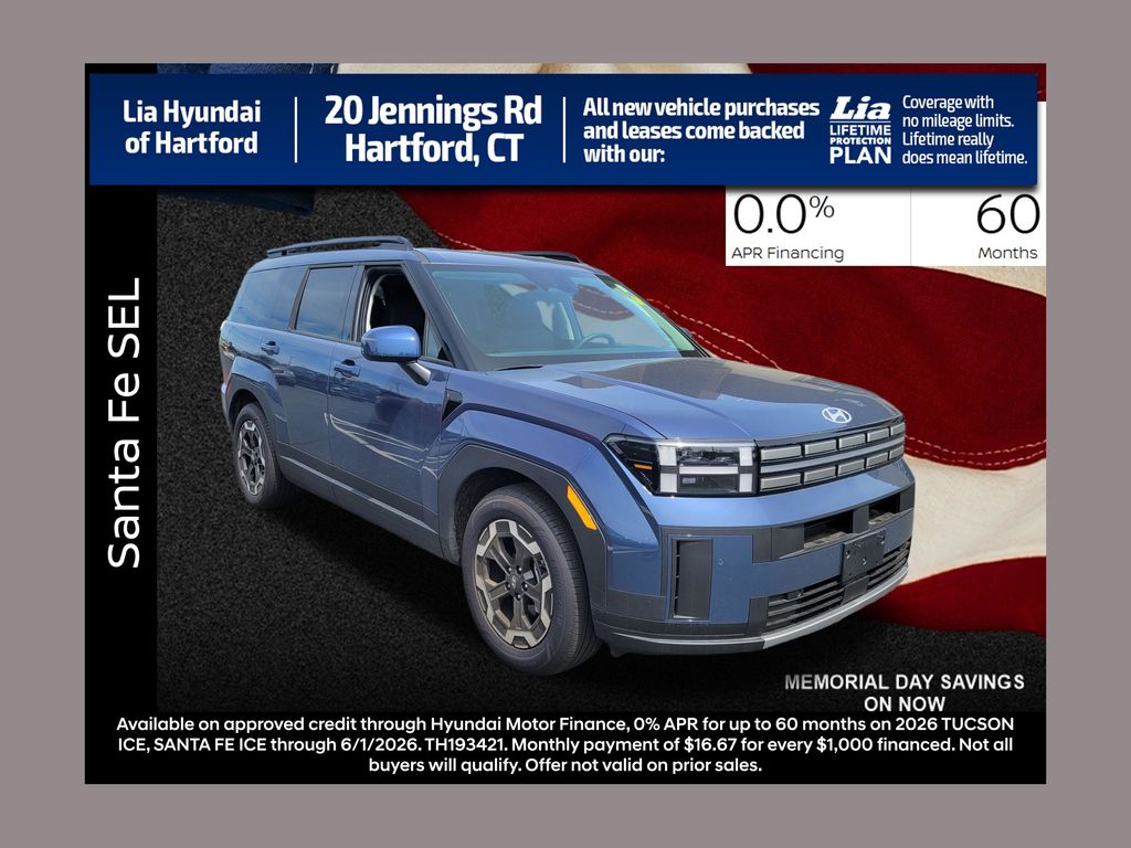 Atlantis Blue 2026 Hyundai Santa Fe SEL AWD SUV / Crossover All-Wheel Drive 8-Speed Automatic