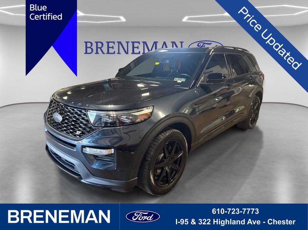 Blue Metallic 2022 Ford Explorer SUV / Crossover All-Wheel Drive Automatic