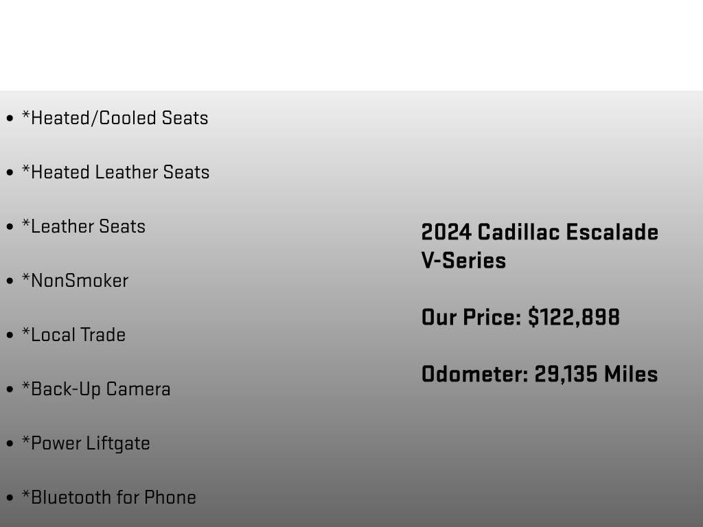 2024 Cadillac Escalade V-Series Black at Carlisle Cadillac Buick GMC