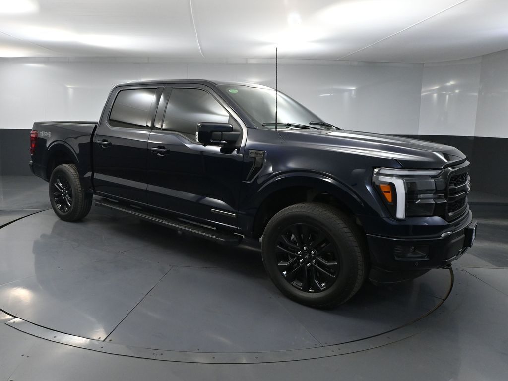Blue 2025 Ford F-150 Pickup Truck Four-Wheel Drive Automatic