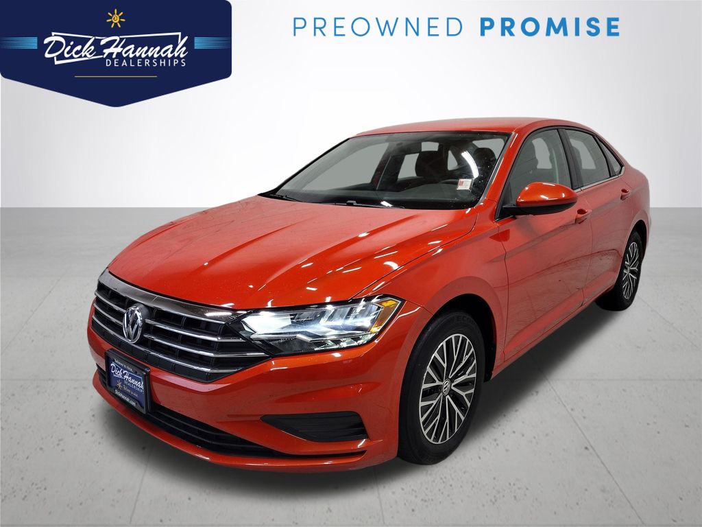 Orange 2021 Volkswagen Jetta S FWD Sedan Front-Wheel Drive 8-Speed Automatic