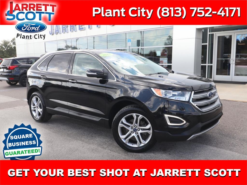 Black 2017 Ford Edge Titanium SUV / Crossover Front-Wheel Drive 6-Speed Automatic