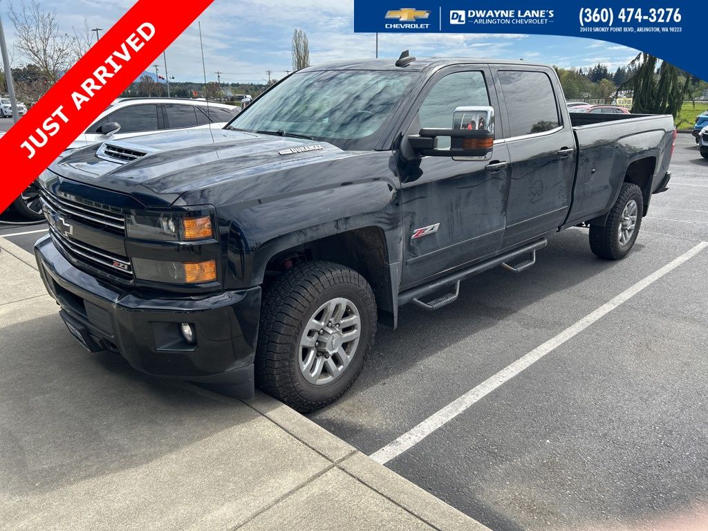 Black 2017 Chevrolet Silverado 3500HD LTZ Crew Cab 4WD Pickup Truck Four-Wheel Drive 6-Speed Automatic