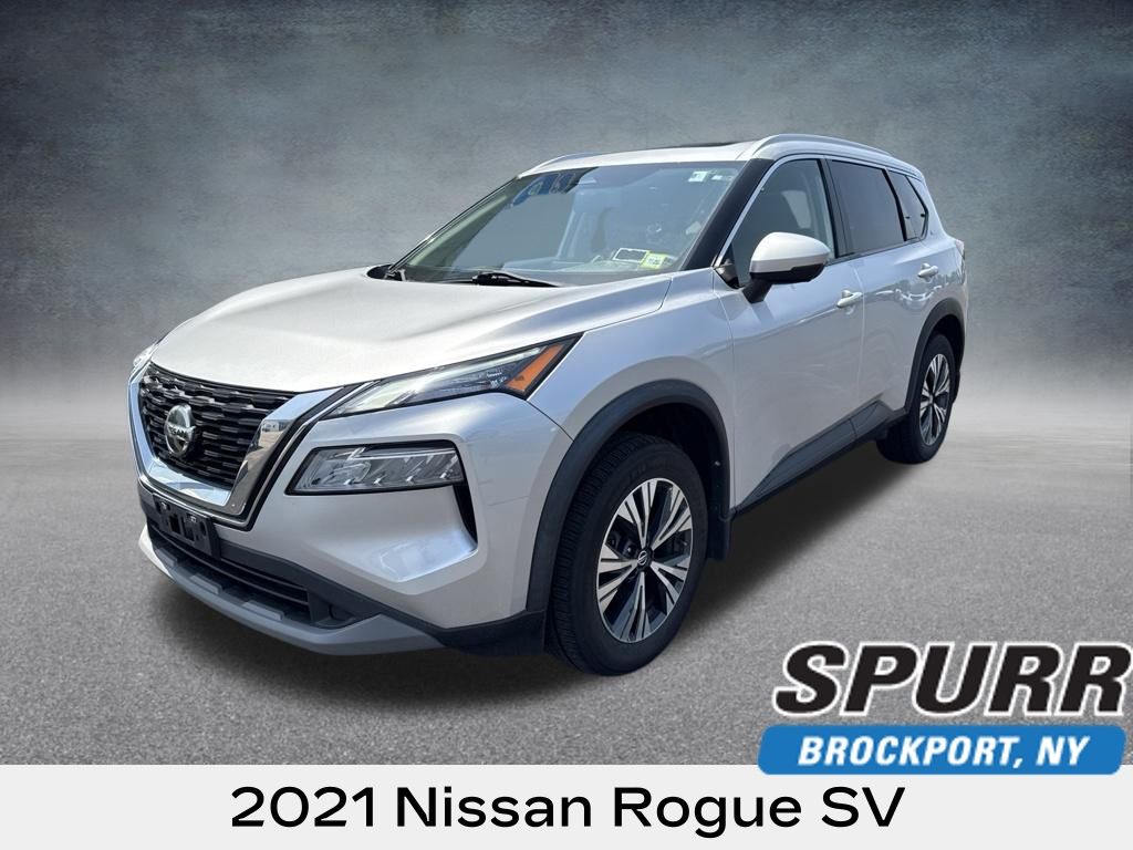 Brilliant Silver Metallic 2021 Nissan Rogue SUV / Crossover All-Wheel Drive Continuously Variable Transmission