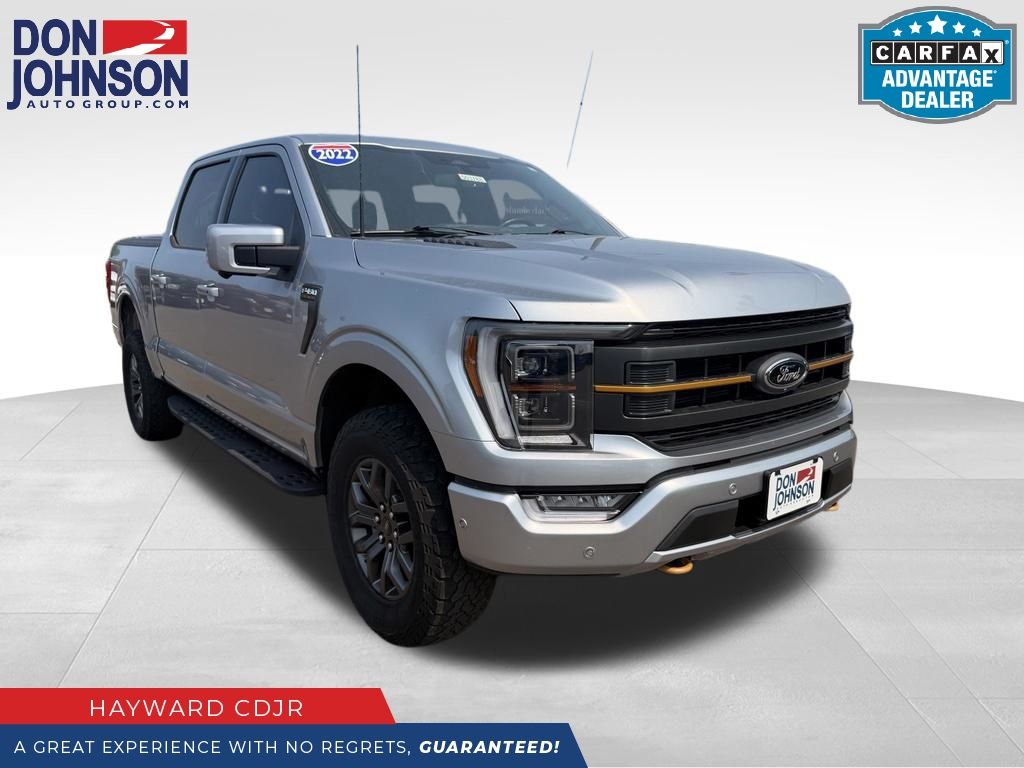 Silver Metallic 2022 Ford F-150 Pickup Truck Four-Wheel Drive Automatic