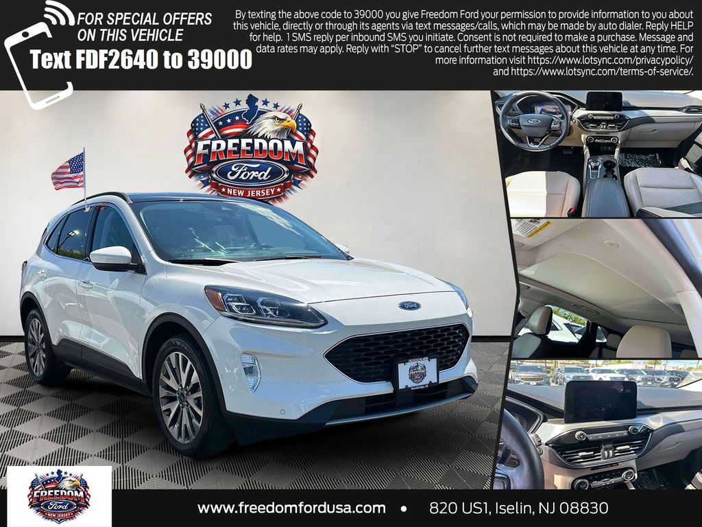 White Metallic 2021 Ford Escape SUV / Crossover All-Wheel Drive 8-Speed Automatic