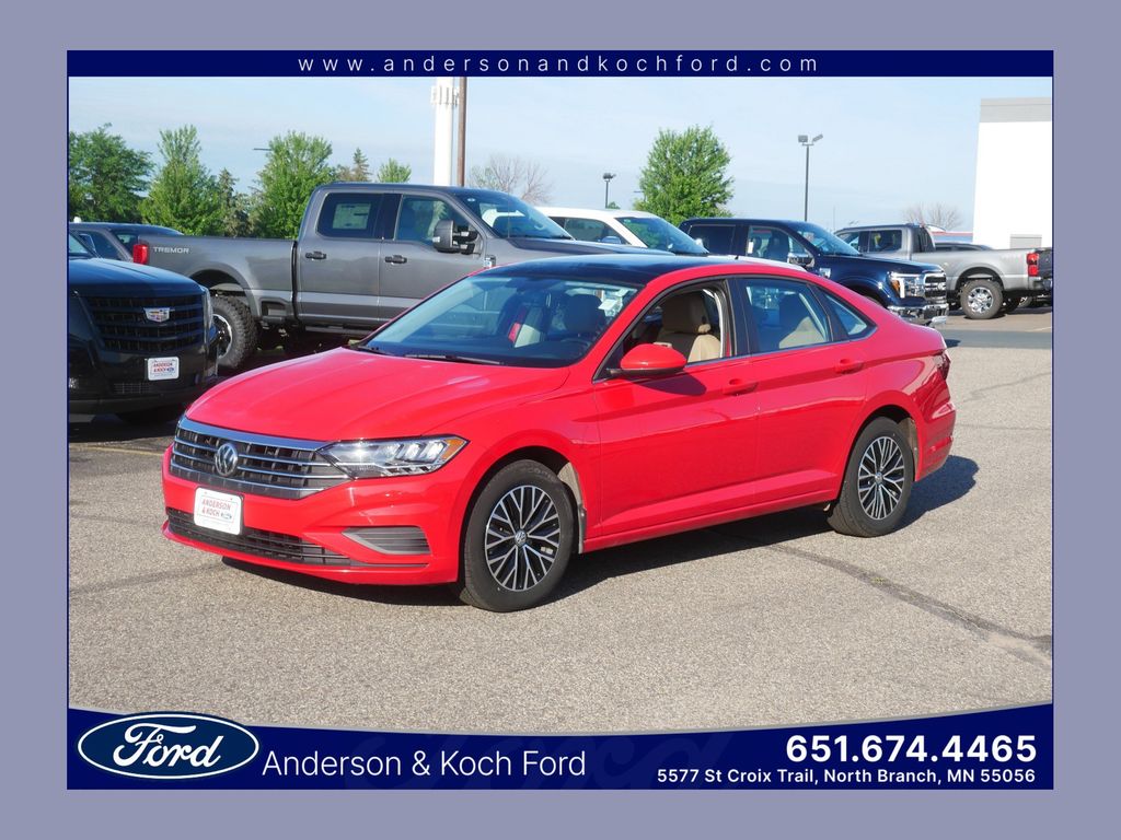 Tornado Red 2019 Volkswagen Jetta Sedan Front-Wheel Drive 8-Speed Automatic