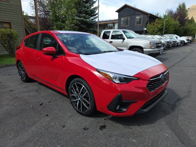 Pure Red 2025 Subaru Impreza Sport AWD Wagon All-Wheel Drive Continuously Variable Transmission