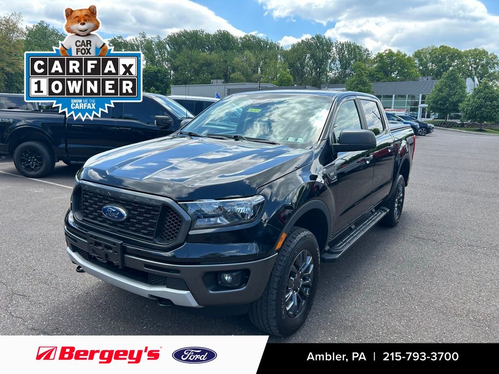 Shadow Black 2023 Ford Ranger XLT SuperCrew 4WD Pickup Truck Four-Wheel Drive Automatic