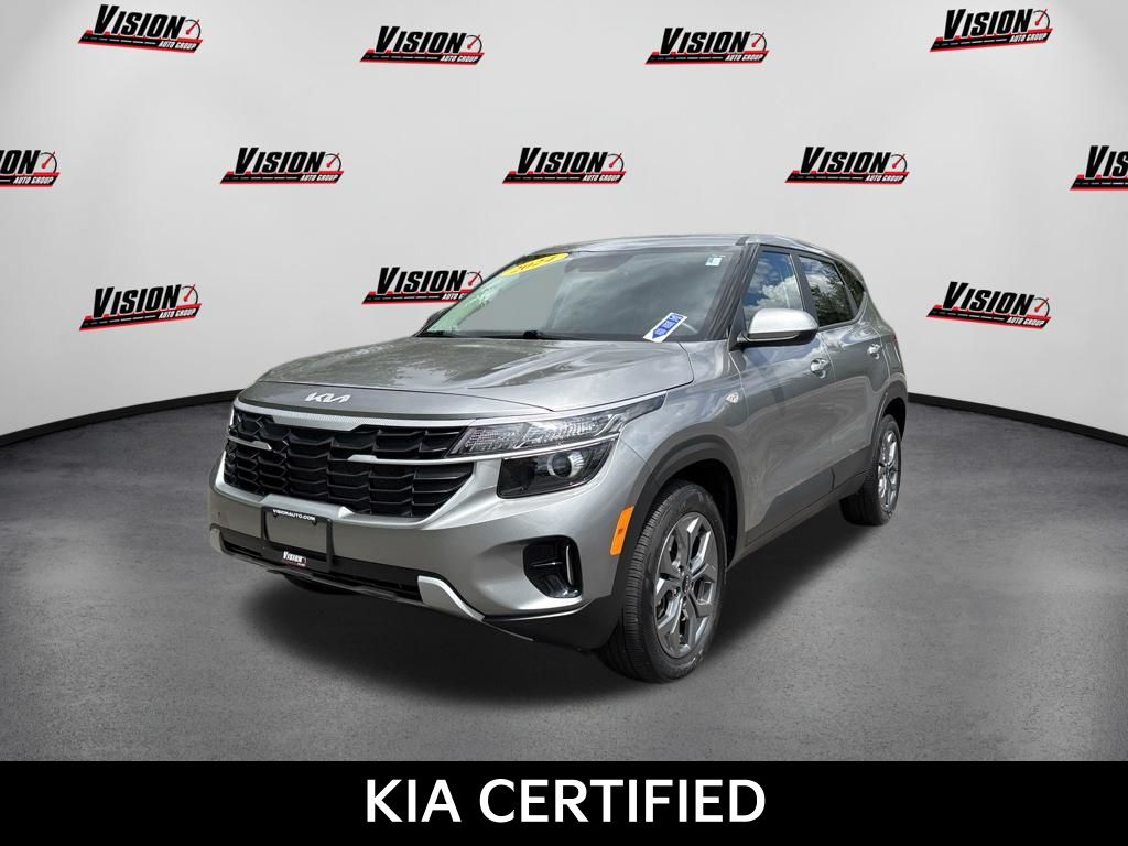 Steel Gray 2024 Kia Seltos SUV / Crossover All-Wheel Drive Continuously Variable Transmission