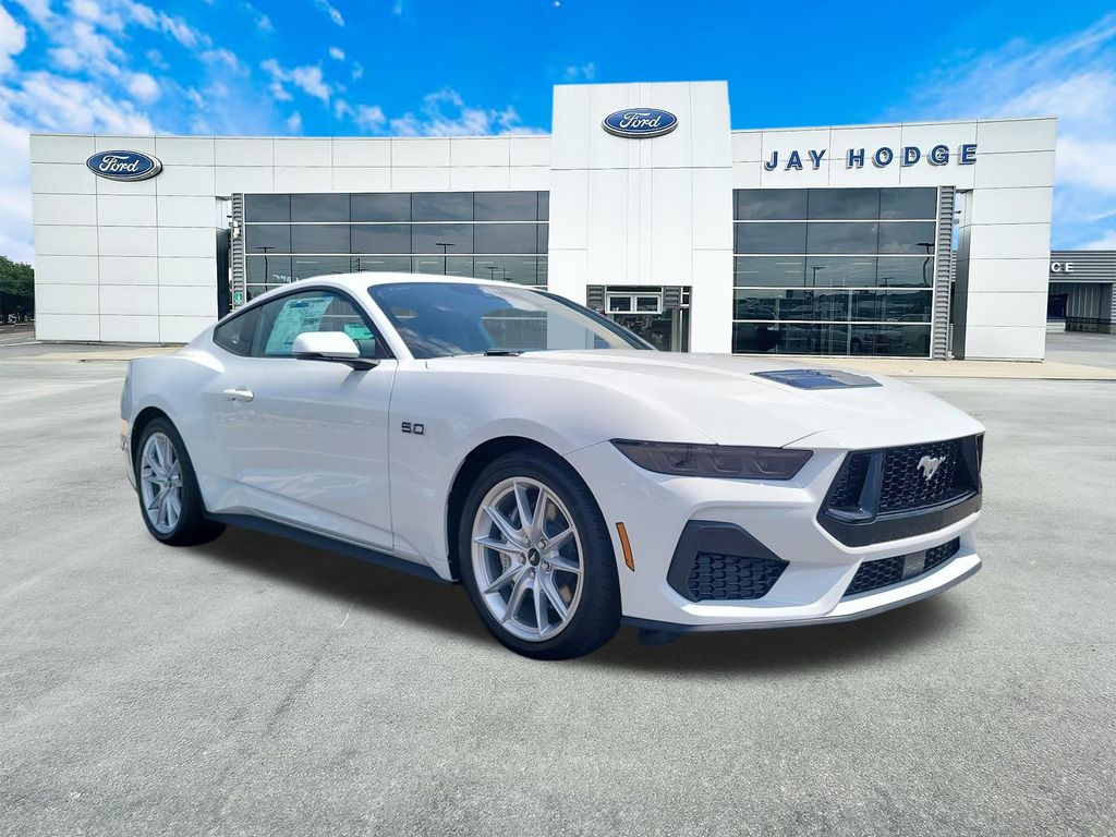 Oxford White 2025 Ford Mustang Coupe Rear-Wheel Drive Automatic