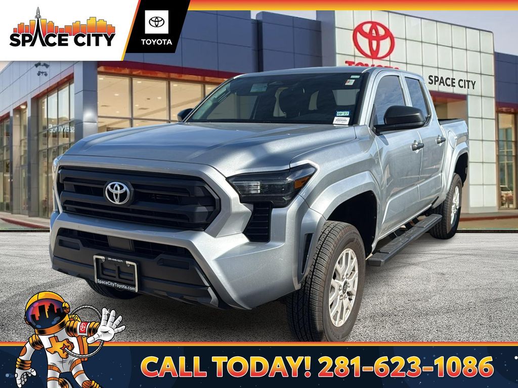 Celestial Silver 2025 Toyota Tacoma SR Double Cab 4WD Pickup Truck Four-Wheel Drive 8-Speed Automatic