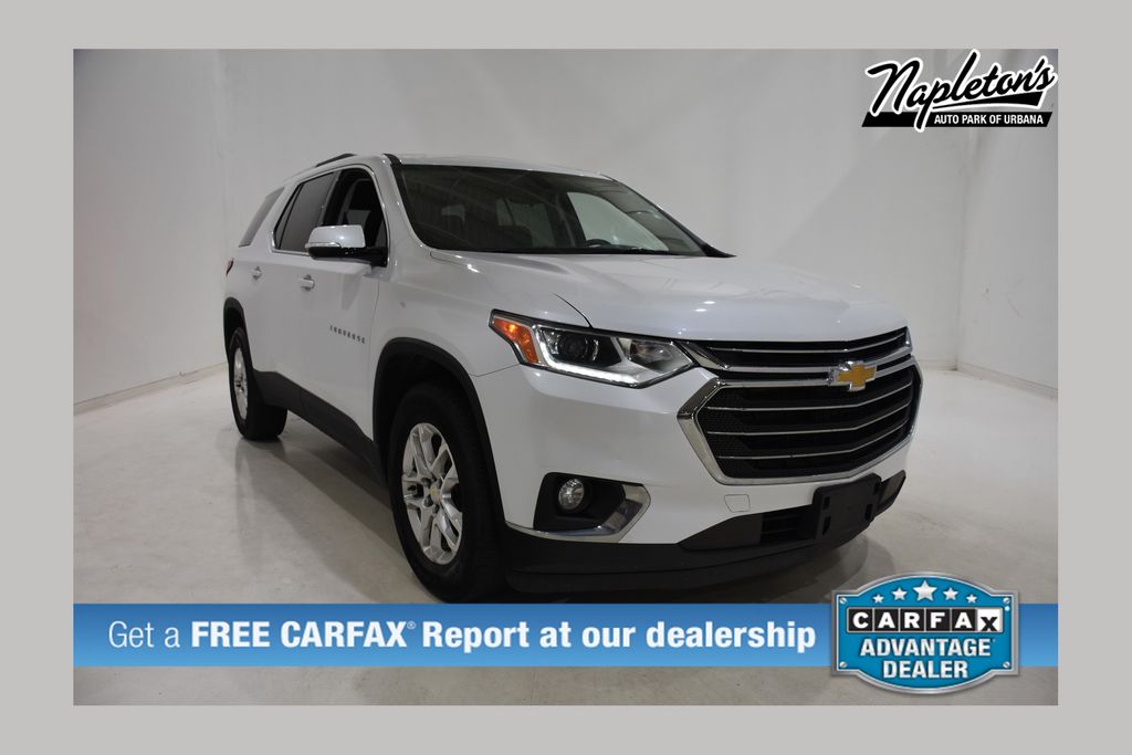 White (Iridescent Pearl Tricoat) 2018 Chevrolet Traverse LT Cloth FWD SUV / Crossover Front-Wheel Drive 9-Speed Automatic
