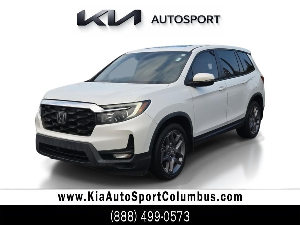 Platinum White Pearl 2022 Honda Passport EX-L FWD SUV / Crossover Front-Wheel Drive 9-Speed Automatic