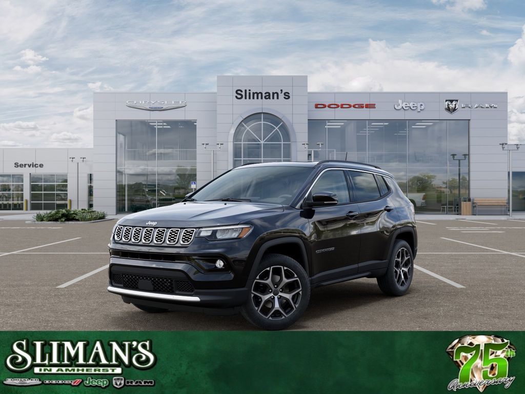 Diamond Black Crystal Pearlcoat 2026 Jeep Compass SUV / Crossover Four-Wheel Drive 8-Speed Automatic