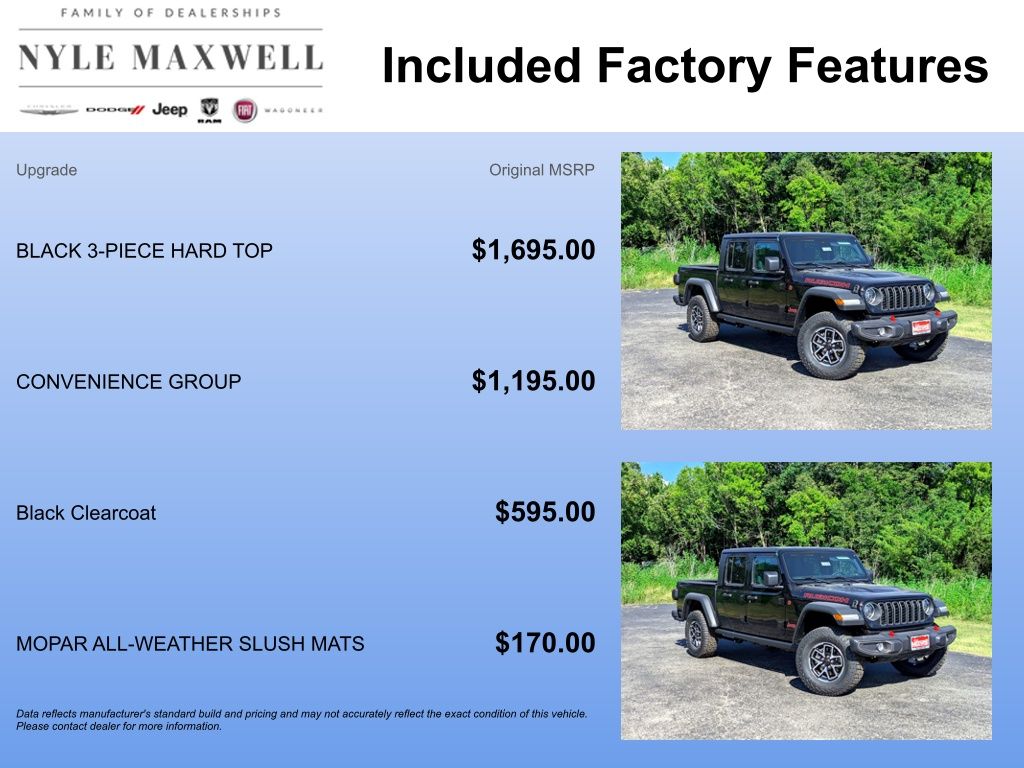 New Car 2025 Jeep Gladiator  Rubicon For Sale Under $100,000 In Austin, Texas