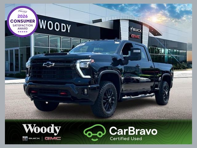 Black 2025 Chevrolet Silverado 2500HD Pickup Truck Four-Wheel Drive Automatic