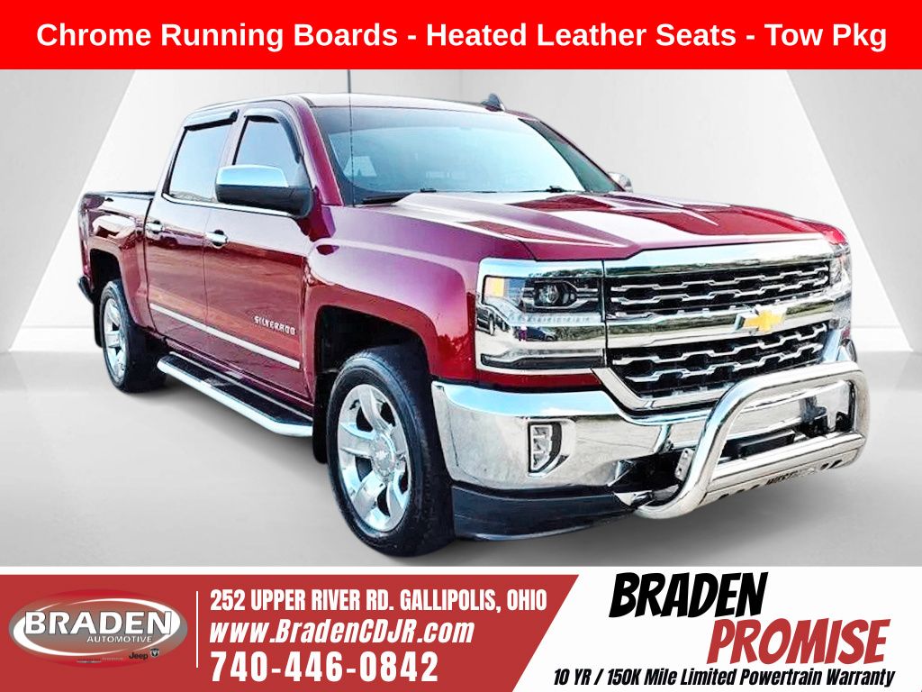 Cajun Red Tintcoat 2018 Chevrolet Silverado 1500 Pickup Truck Four-Wheel Drive 6-Speed Automatic Overdrive