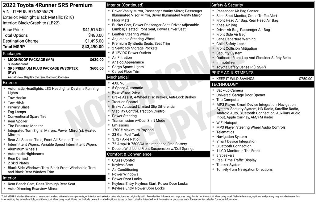 2022 Toyota 4Runner SR5 Premium - Photo 33