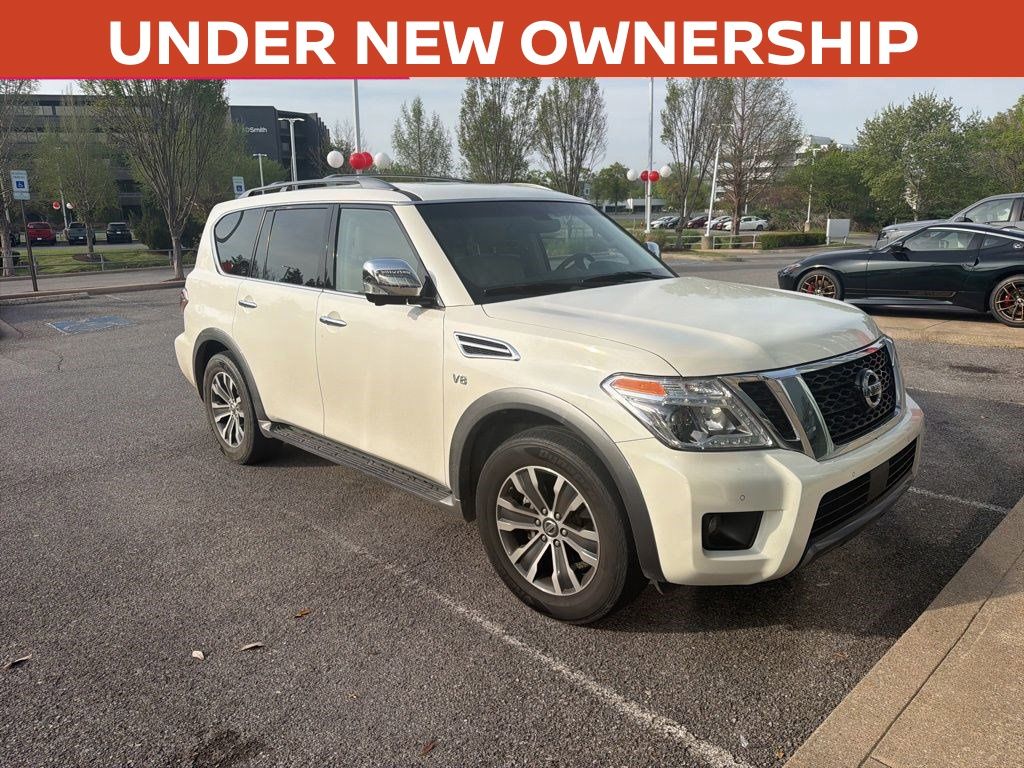White 2017 Nissan Armada Platinum SUV / Crossover 4X2 7-Speed Automatic