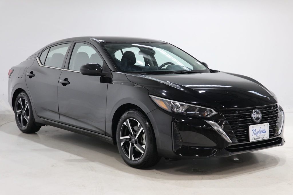 Super Black 2025 Nissan Sentra Sedan Front-Wheel Drive Continuously Variable Transmission