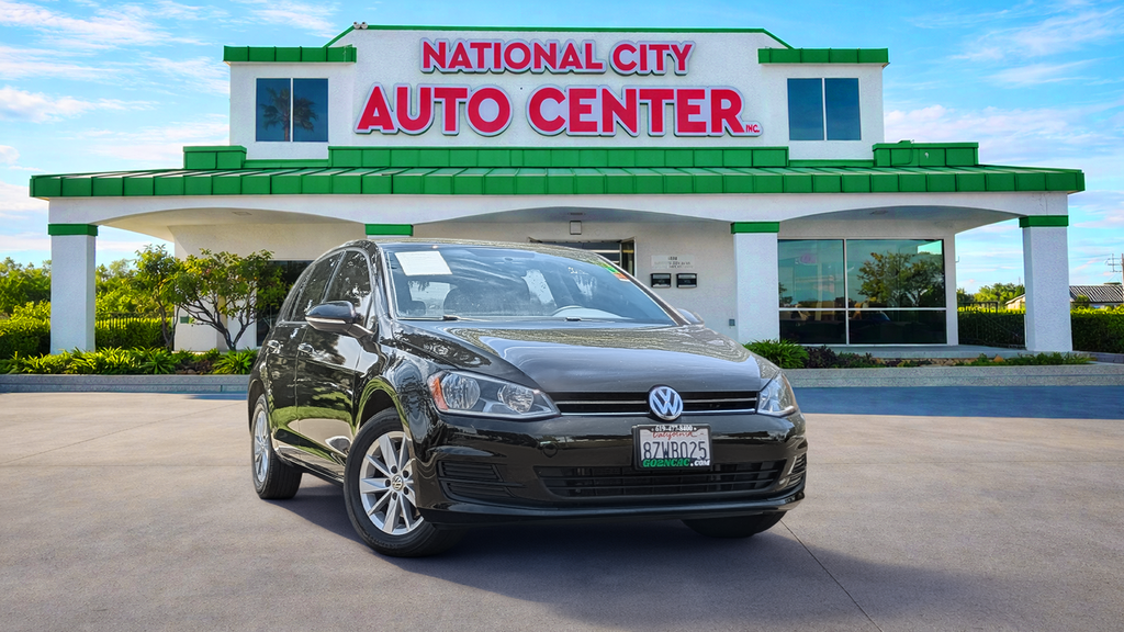 Black 2017 Volkswagen Golf Hatchback Front-Wheel Drive 5-Speed Manual
