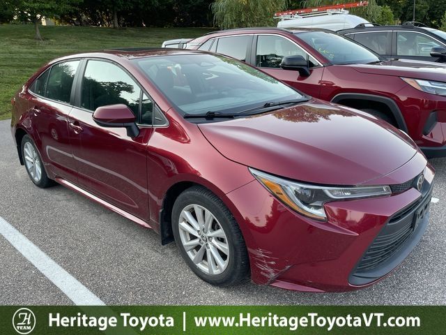 Red 2023 Toyota Corolla Sedan Front-Wheel Drive Continuously Variable Transmission
