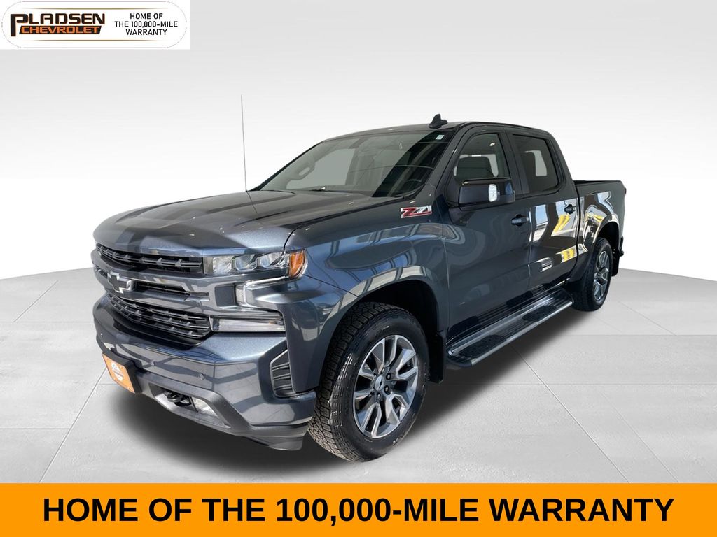 Shadow Gray Metallic 2021 Chevrolet Silverado 1500 Pickup Truck Four-Wheel Drive 8-Speed Automatic