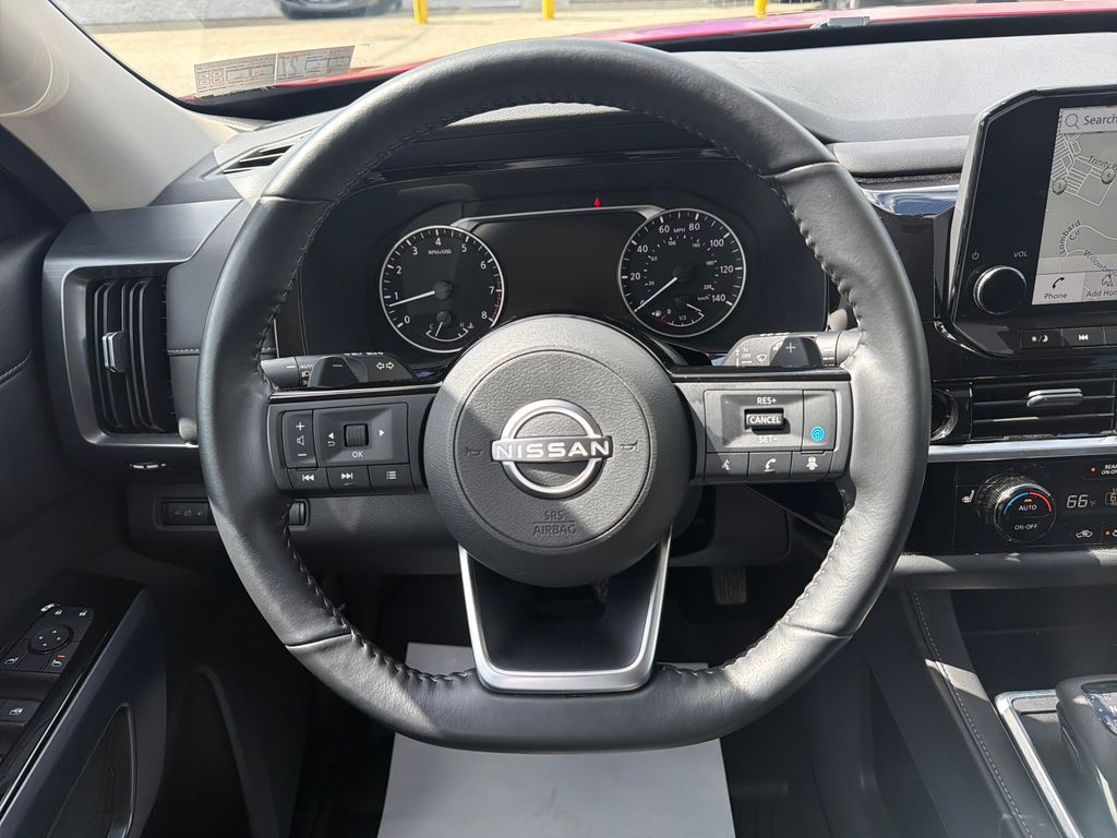 2025 Nissan Pathfinder SL Red at John Sisson Motors