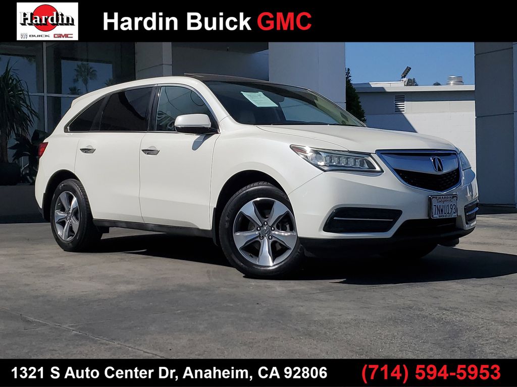 White 2016 Acura MDX FWD SUV / Crossover Front-Wheel Drive 9-Speed Automatic