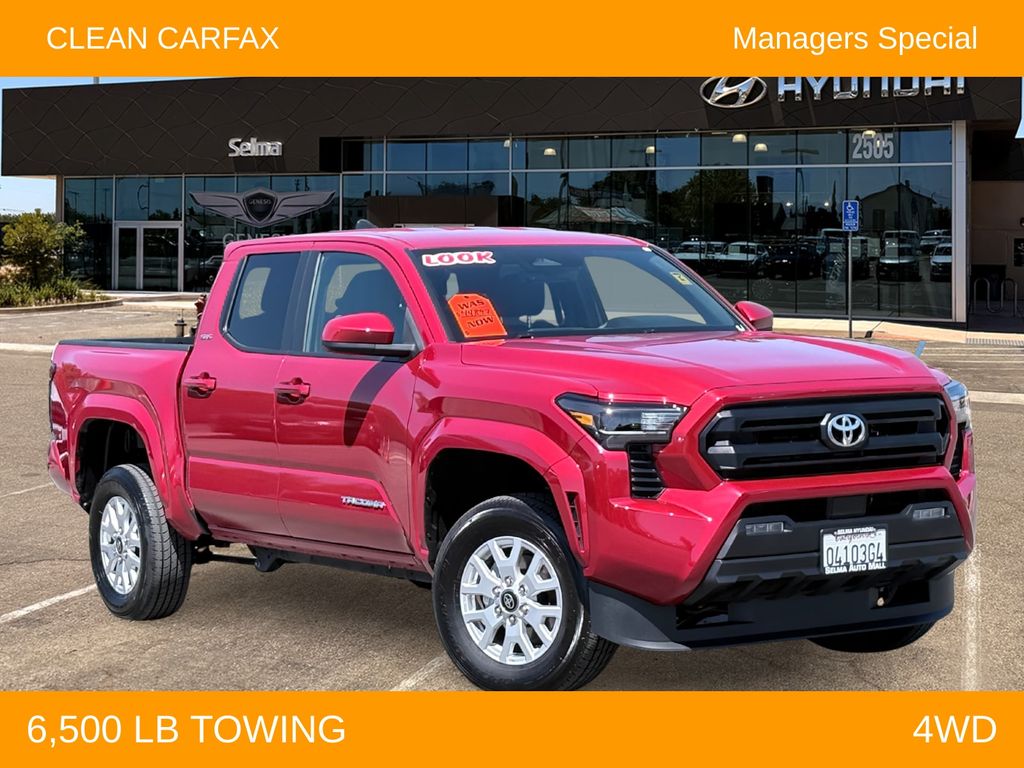Red 2025 Toyota Tacoma Pickup Truck Four-Wheel Drive 8-Speed Automatic