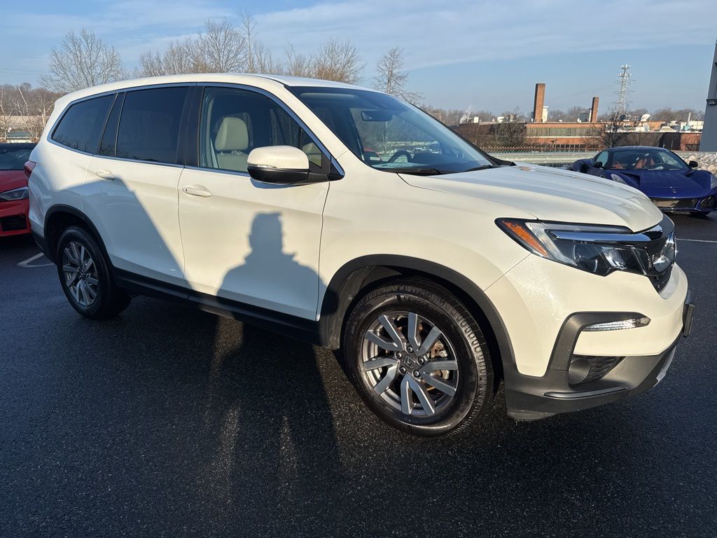 Platinum White Pearl 2022 Honda Pilot EX-L AWD SUV / Crossover All-Wheel Drive 9-Speed Automatic