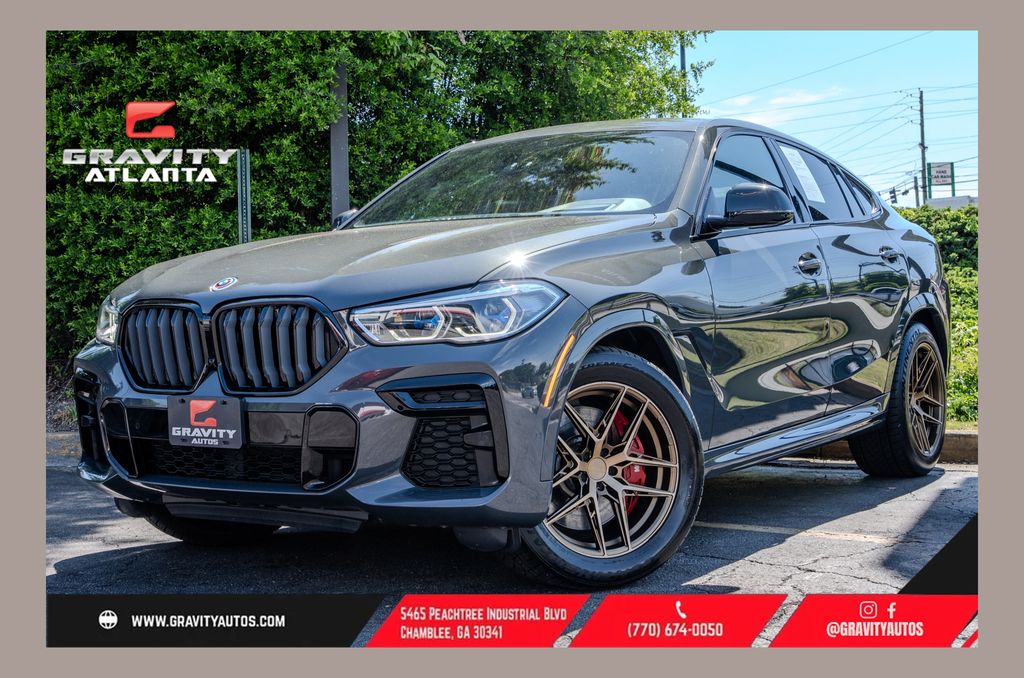Dravit Gray Metallic 2022 BMW X6 M50i AWD SUV / Crossover All-Wheel Drive 8-Speed Automatic