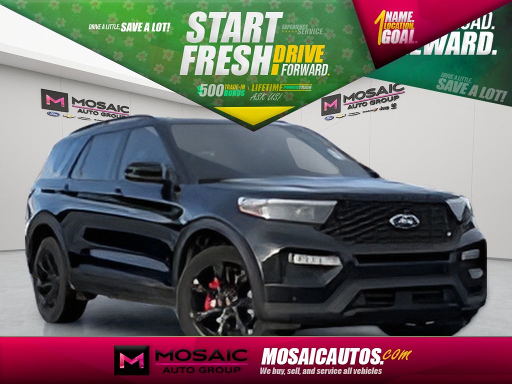 Black Metallic 2023 Ford Explorer ST AWD SUV / Crossover All-Wheel Drive Automatic