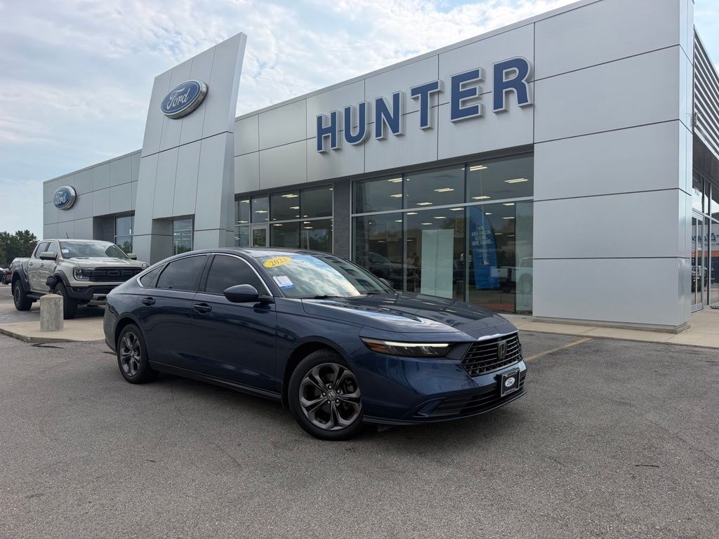 Blue 2023 Honda Accord Sedan Front-Wheel Drive Continuously Variable Transmission