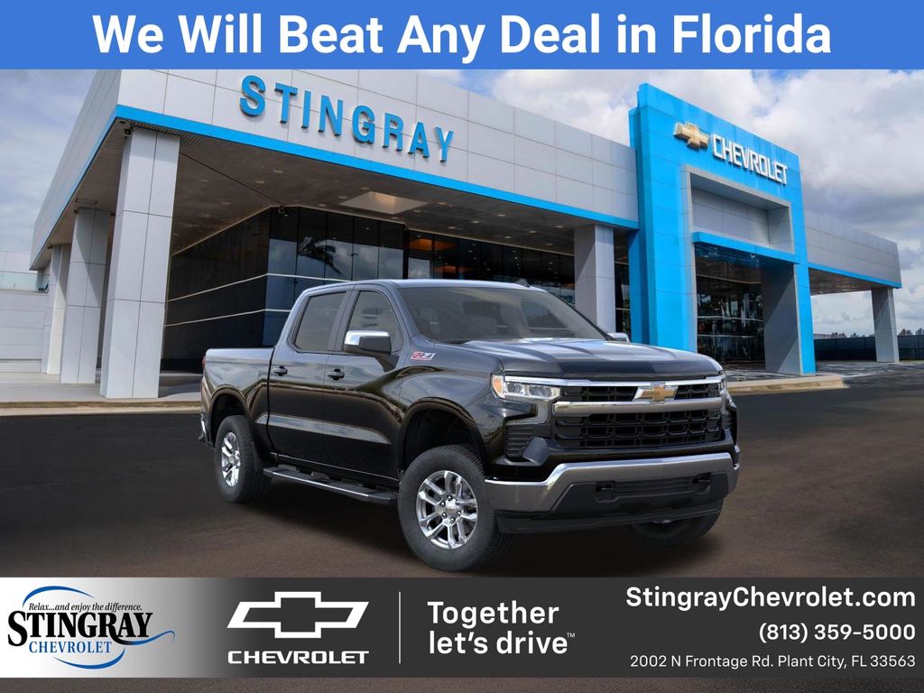 Black 2026 Chevrolet Silverado 1500 Pickup Truck Four-Wheel Drive Automatic