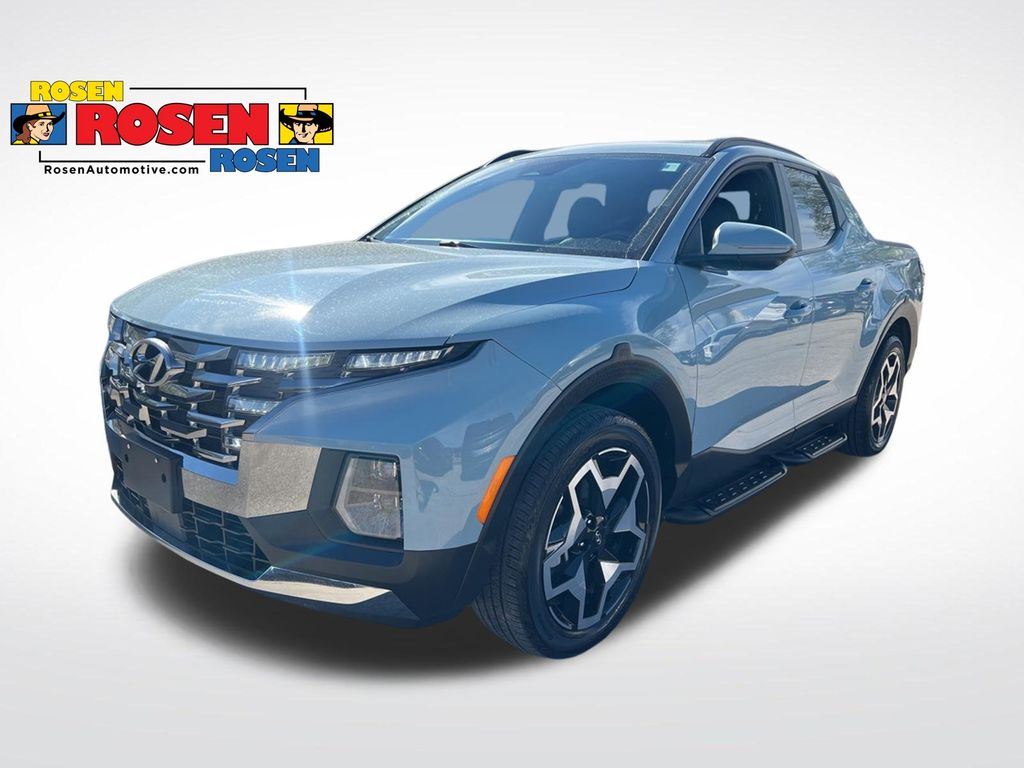 Blue / Stone 2023 Hyundai Santa Cruz Pickup Truck All-Wheel Drive Automatic