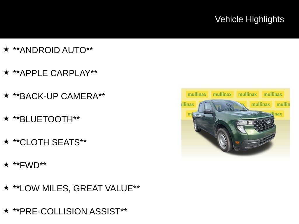 2025 Green Ford Maverick XL FWD Truck