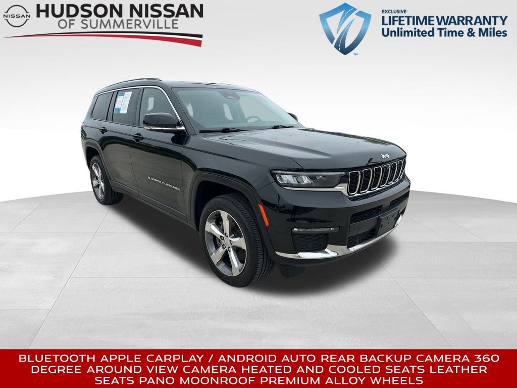 2022 Diamond Black Crystal Pearlcoat Jeep Grand Cherokee L Limited SUV