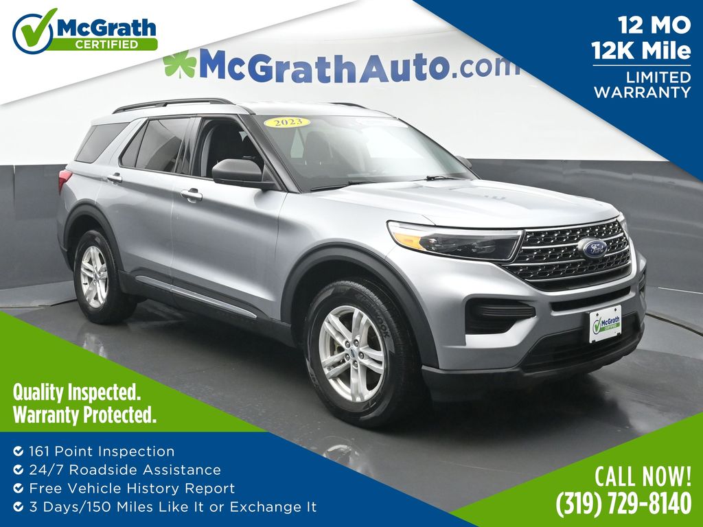 Silver Metallic 2023 Ford Explorer XLT AWD SUV / Crossover All-Wheel Drive Automatic
