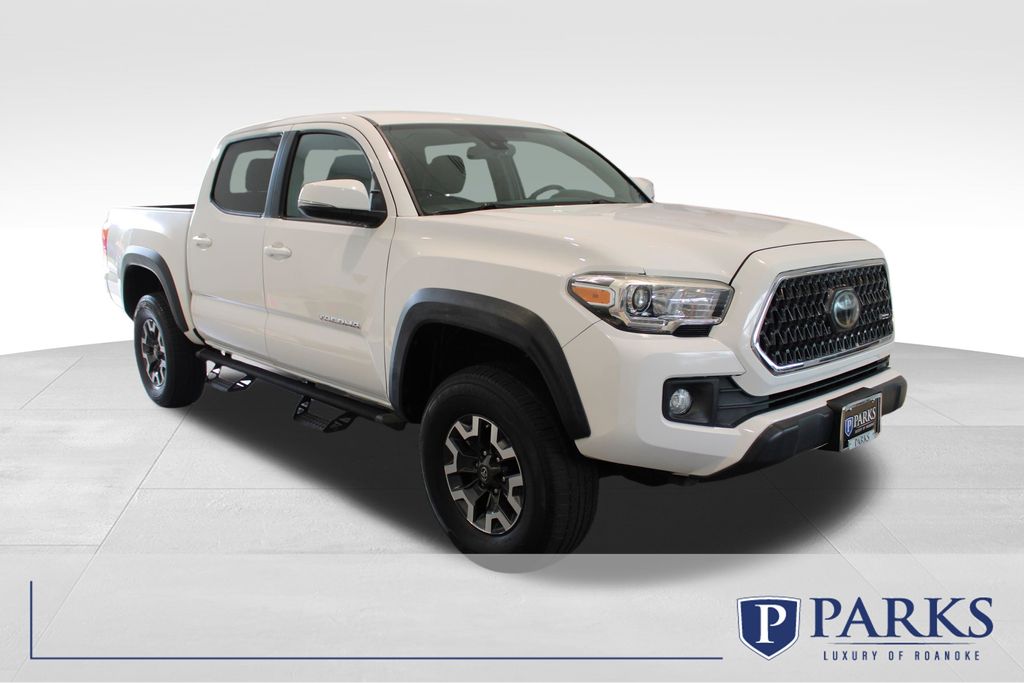 Super White 2019 Toyota Tacoma TRD Off Road Double Cab 4WD Pickup Truck Four-Wheel Drive 6-Speed Automatic
