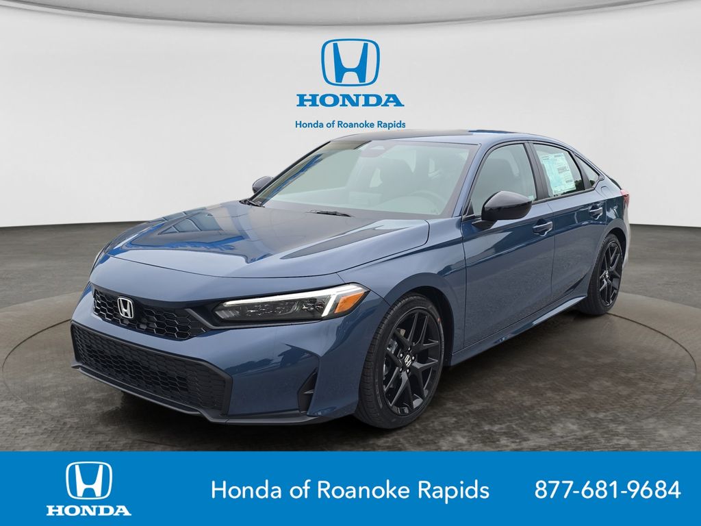 Blue Lagoon Pearl 2026 Honda Civic Sedan Front-Wheel Drive Continuously Variable Transmission
