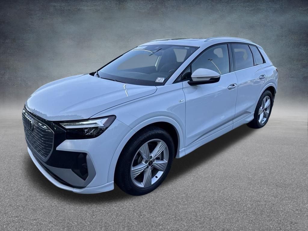Glacier White 2024 Audi Q4 e-tron SUV / Crossover All-Wheel Drive Automatic