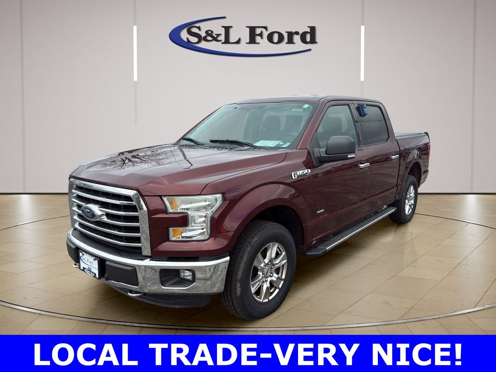 Red (Bronze Fire Metallic) 2015 Ford F-150 XLT SuperCrew 4WD Pickup Truck Four-Wheel Drive 6-Speed Automatic